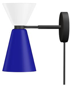 HEM - Alphabeta Wall Light + Cable - Signal White/Blue - Vägglampor - Luca Nichetto - Vit,Blå