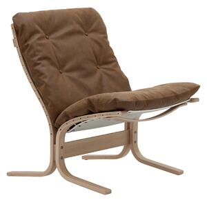 LK Hjelle - Siesta Classic Low Vintage Rangers 418 - Fåtöljer - Ingmar Relling - Brun - Läder/Naturmaterial/Trä