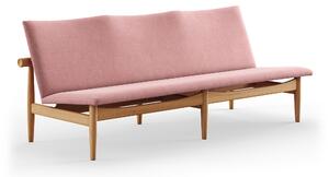 House of Finn Juhl - Japan Sofa 3-seater, Dark oiled oak, Cat. 4 Vidar 633 - Soffor - Finn Juhl - Rosa,Träfärgad