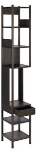Karakter - Lungangolo Right, Black Oiled Smoked Oak - Hyllor & Hyllsystem - Achille Castiglioni - Svart - Trä