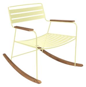 Fermob - Surprising Rocking Chair - Frosted Lemon - Fåtöljer utomhus - Harald Guggenbichler - Metall
