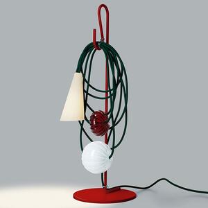 Foscarini - Filo Table, Ruby Jaypure, Incl. LED Retrofit 4W G9, 3000K, 400 lm CRI>80 - Bordslampor - Andrea Anastasio - Flerfärgad