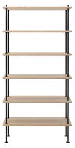 Carl Hansen - BM0253 79 x 156 cm, Vitoljad Ek - Hyllor & Hyllsystem - Børge Mogensen - Träfärgad - MDF/Metall/Trä