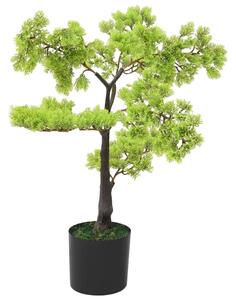 Konstgjort bonsaiträd i kruka cypress 60 cm grön