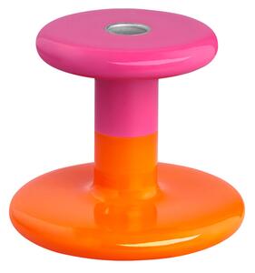 HEM - Pesa Candle Holder Low - Magenta/Orange - Ljusstakar - Fabien Cappello - Rosa,Orange
