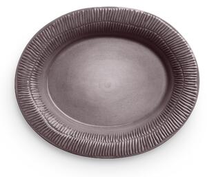Mateus - Stripes Fat 35 cm Plommon - Uppläggningsfat - Filippa Burenstam Linde - Lila