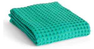 HAY - Waffle Hand Towel W50 X L100 - Emerald Green - Handdukar och badlakan - Grön