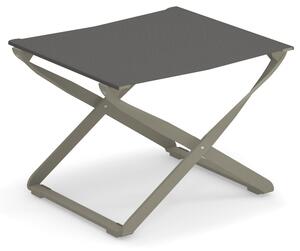 EMU - Ciak/Kira Folding Pouf, Aluminium, Grey/Green, Seat: EMU-Tex, Grey/Green - Utomhuspallar och puffar - Christophe Pillet,Stefan Diez - Grön