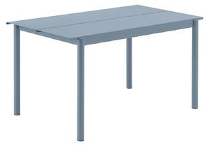 Muuto - Linear Steel Table 140 cm Pale Blue - Matbord utomhus - Thomas Bentzen - Blå - Metall