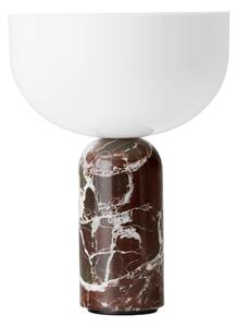 New Works - Kizu table lamp portable rosso levanto marble - Portabla lampor - Lars Tornøe - Röd