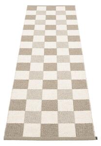 Pappelina - Pix Dark Linen/Vanilla/Linen 70 x 240 cm - Plastmattor - Beige
