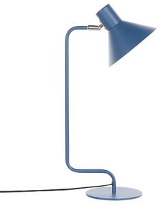 Skrivbordslampa Blå Metall 51 cm Sängbordslampa Justerbar Konformad Skärm On-Off Knapp Sovrum Vardagsrum Hemmakontor Industriell design Beliani