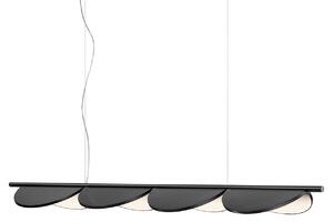 Flos - Almendra Linear, S4, Anthracite - Pendellampor - Patricia Urquiola - Svart