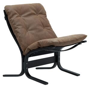 LK Hjelle - Siesta Classic Low Black Vintage Rangers 418 - Fåtöljer - Ingmar Relling - Brun - Läder/Naturmaterial/Trä