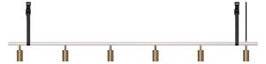 Rubn - Long John 6 White/Brass / Black Leather - Takkronor - Niclas Hoflin - Guld,Vit