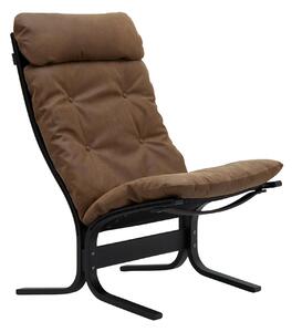 LK Hjelle - Siesta Classic High Black Vintage Rangers 418 - Fåtöljer - Ingmar Relling - Brun - Läder/Naturmaterial/Trä