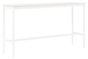 Muuto - Base High Table - 190 x 50 cm, Skiva - Vit laminat - Plywoodkant, Underrede - Vit, Höjd - 105 cm - Barbord - Mika Tolvanen - Vit - Metall/Trä