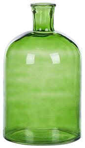 Blomvas 31 cm glas grön GULAB Beliani
