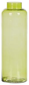 Blomvas Grönt Glas Färgat Tonat Transparent Dekorativt hemtillbehör i glas Beliani