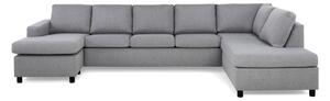 NEW YORK U-soffa XL Divan Vänster Ljusgrå -