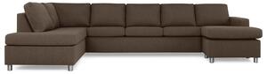 NEW YORK U-soffa XL Divan Höger Brun -