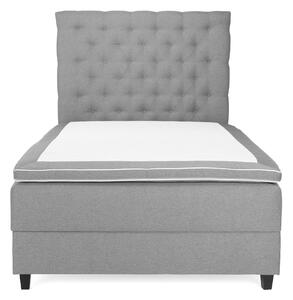 OAKHAM Komplett Sängpaket Säng med Förvaring 140x200 Ljusgrå - Royal King Size Sänggavel 140x200