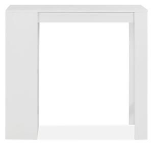Barbord med hylla vit 110x50x103 cm - Vit
