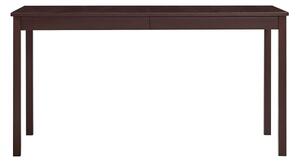 Matbord mörkbrun 140x70x73 cm furu - Brun