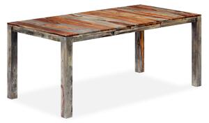 Matbord grå 180x90x76 cm massivt sheshamträ - Grå
