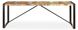 Matbord 220x100x75 cm massivt återvunnet trä - Flerfärgad