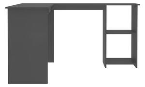 Skrivbord L-format svart 120x140x75 cm spånskiva - Svart