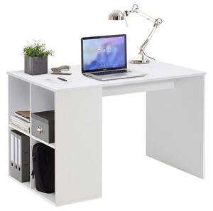 FMD Skrivbord med sidohyllor 117x72,9x73,5 cm vit - Vit