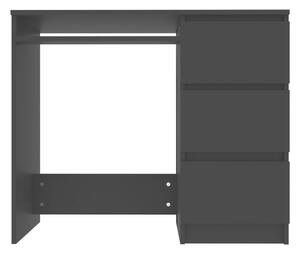Skrivbord svart 90x45x76 cm spånskiva - Svart