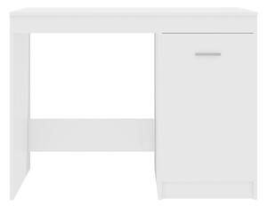 Skrivbord vit högglans 100x50x76 cm spånskiva - Vit