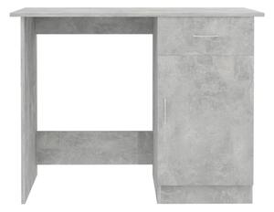 Skrivbord betonggrå 100x50x76 cm spånskiva - Grå