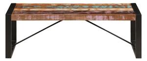 Soffbord 120x60x40 cm massivt återvunnet trä - Flerfärgad