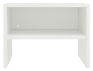 Sängbord 2 st vit 40x30x30 cm spånskiva - Vit