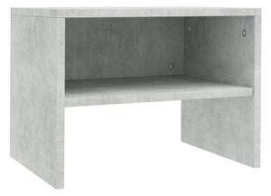 Sängbord betonggrå 40x30x30 cm spånskiva - Grå