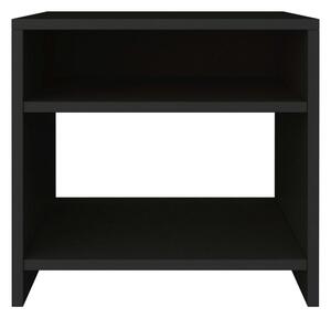 Sängbord svart 40x30x40 cm spånskiva - Svart