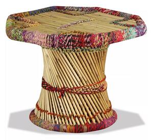 Soffbord bambu med chindidetaljer flerfärgad - Flerfärgad
