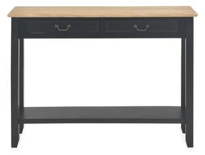 Avlastningsbord svart 110x35x80 cm trä - Svart