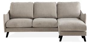 OSCAR LYX 3-sits Divansoffa Höger Beige -