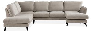 OSCAR LYX U-soffa med Divan Höger Beige -