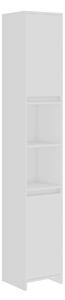 Badrumsskåp vit 30x30x183,5 cm spånskiva - Vit