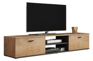NORREDINGE TV-bänk 180 cm Ek/Svart -