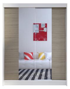 NORTHALLERTON Garderob 150x58x200 cm - Beige/Vit