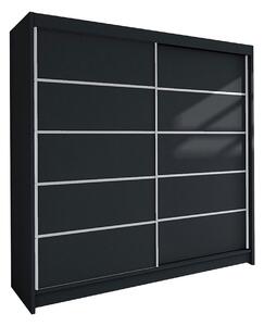 BUILDWAS Garderob Svart - Svart