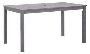 Trädgårdsbord grå 140x80x74 cm massivt akaciaträ - Grå