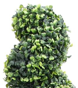 Konstväxt buxbomar spiral med kruka 89 cm grön