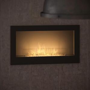 InFire - Built-in BIO fireplace 90x50 cm svart